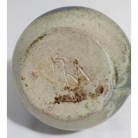 Keramiek gekleurd olielampje, gesigneerd